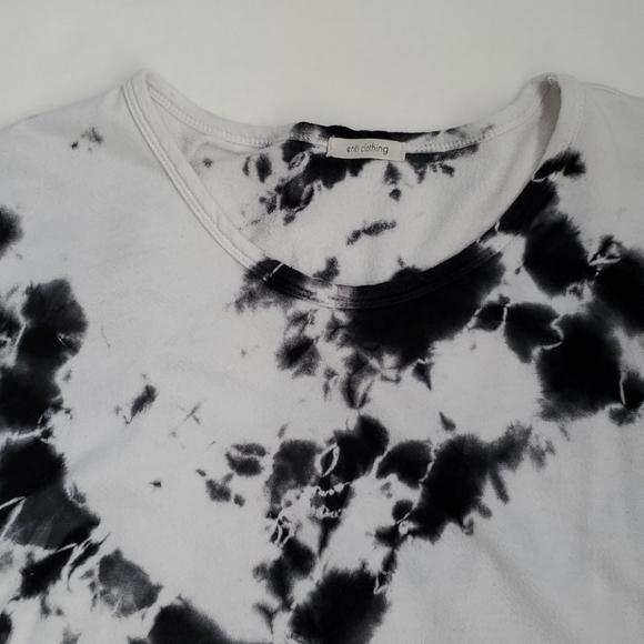 Oversized knit tie dye tee crew neck. - Picture 2 of 3